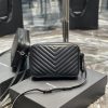 Y Lou Camera Bag Black With Metal Hardware