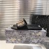 Metal Letters Solid Color Flat Slippers