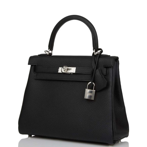 H Kelly Retourne 25 Black Togo Palladium Hardware