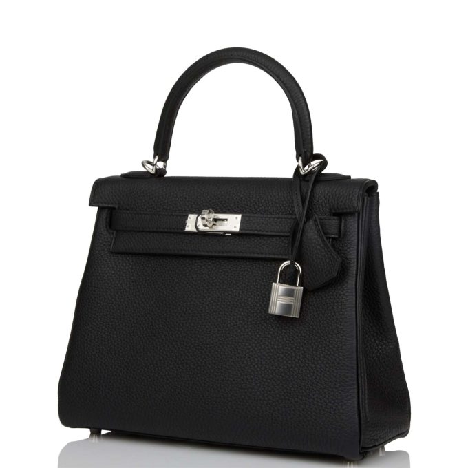 H Kelly Retourne 25 Black Togo Palladium Hardware - Image 5