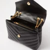 Y Loulou small quilted-leather shoulder bag 25*9*17 CM
