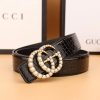 2 styles of  double G pearl belt