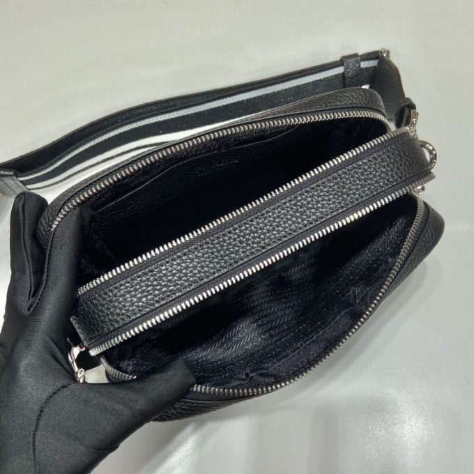 Pra Bag With Shoulder Strap Black For Women, Women's Bags 8.6in/22cm 1BH082_2DKV_F0002_V_3OM - Image 2