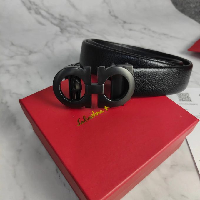 3 Colors Classic Solid Leather Belt - Image 6