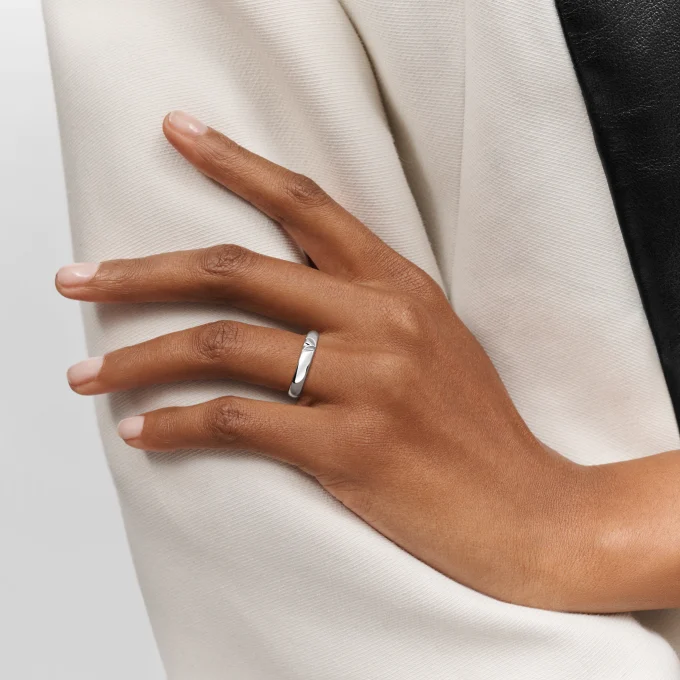 Louis Volt Multi Wedding Ring in White Gold - Image 2