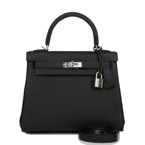 H Kelly Retourne 25 Black Togo Palladium Hardware