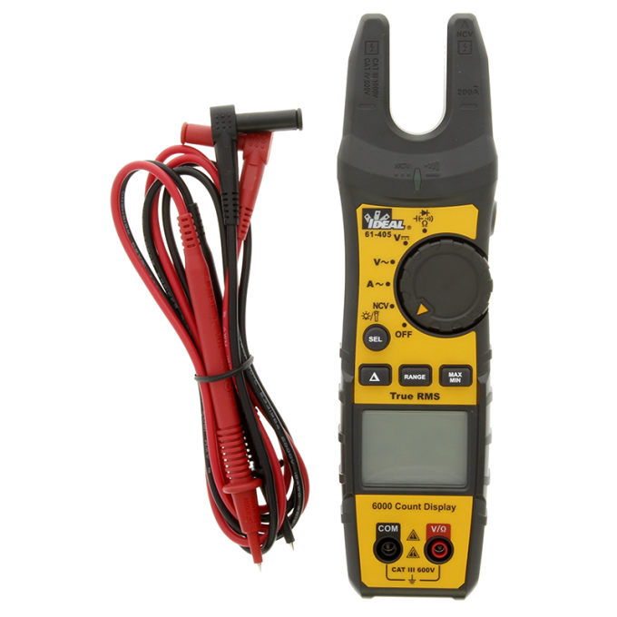 Ideal 61-405 200 AC TRMS Split Jaw Fork Meter - Image 2