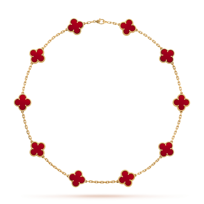 Inspired VA Sweet Vintage Alhambra Clover Leaf Necklace-10 Motifs - Image 4