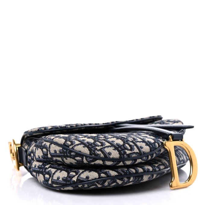 CHRISTIAN D Oblique Saddle Bag Blue - Image 2