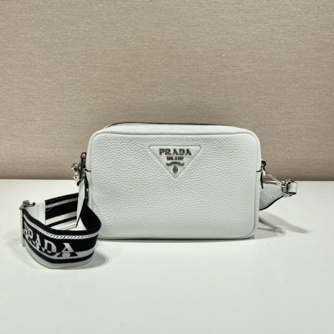 Pra Bag With Shoulder Strap White For Women, Women's Bags 8.6in/22cm 1BH082_2DKV_F0009_V_3OM - Image 4