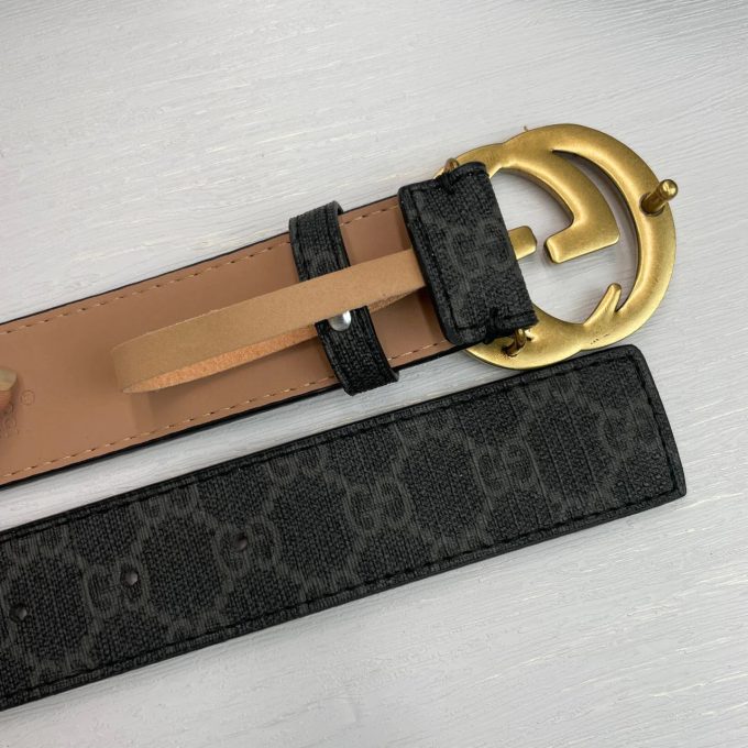 4 Colors Classic double G pattern printed belt - Image 8