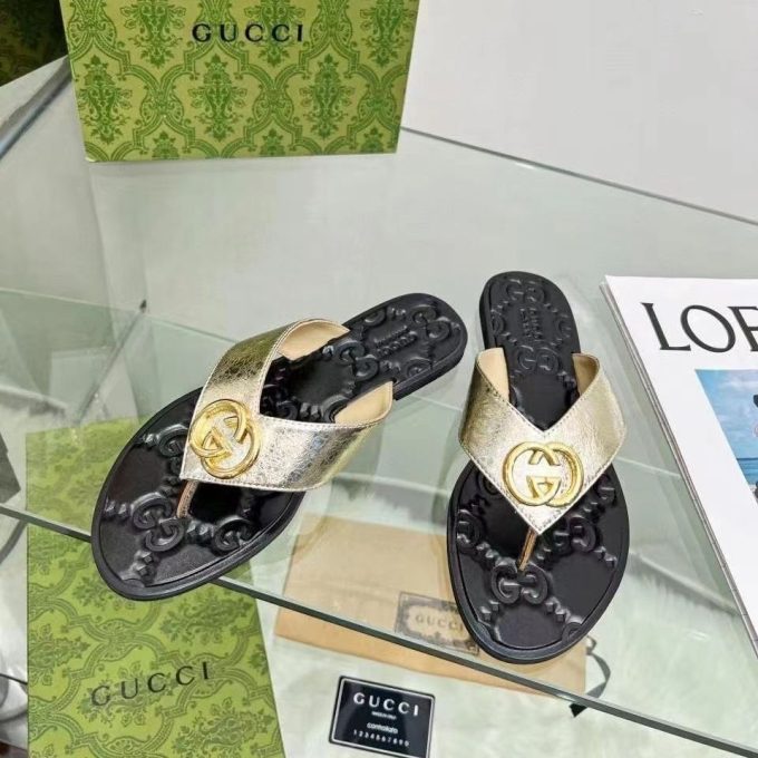 Fashion Metal Buckle Flip Flop Sandals - Image 9