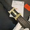 2 Colors  printed leather belt