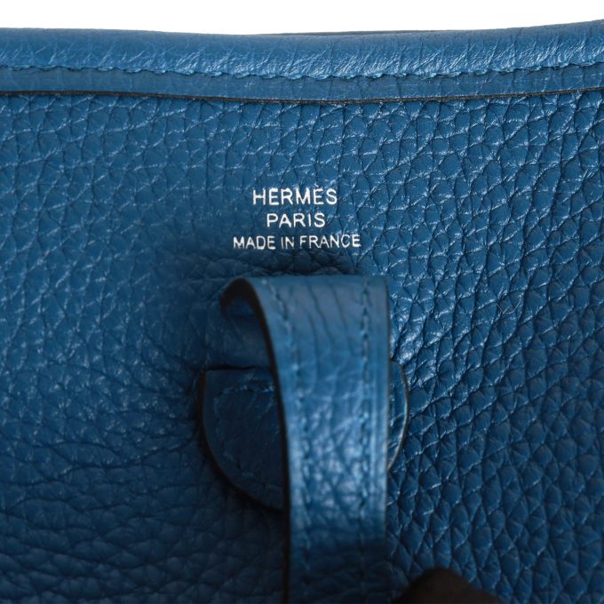 H Evelyne TPM Bag Deep Blue Maurice Palladium Hardware - Image 6