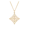 Idylle Blossom Medal in Yellow Gold and Diamonds