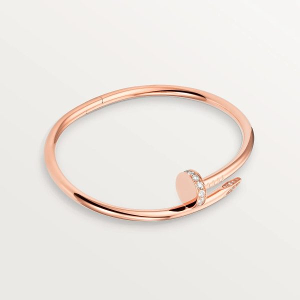 car Inspired Juste Un Clou Nail Bracelet With CZ Diamond