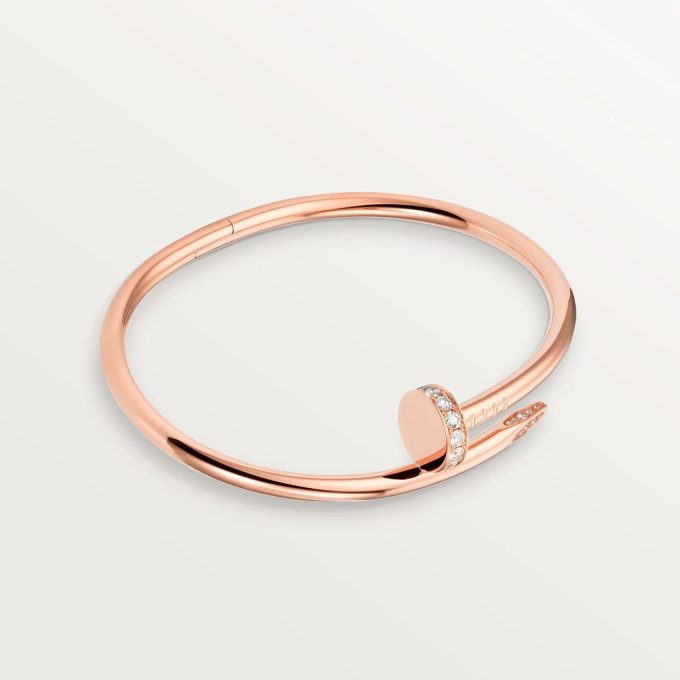 car Inspired Juste Un Clou Nail Bracelet With CZ Diamond - Image 15