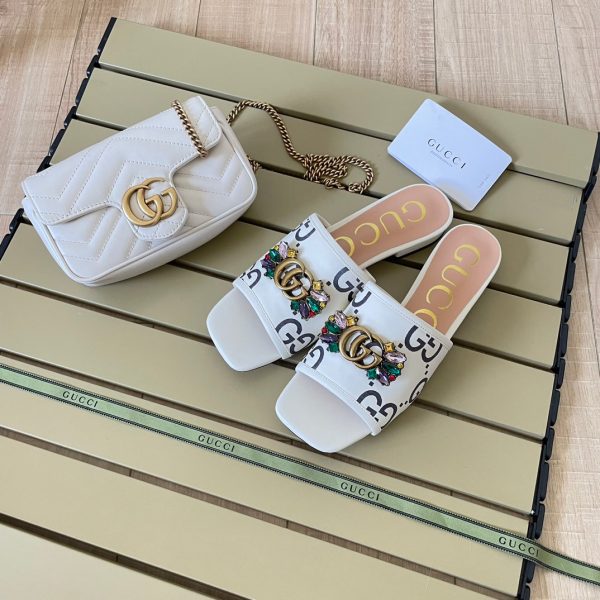 Vintage Embossed Canvas Slippers