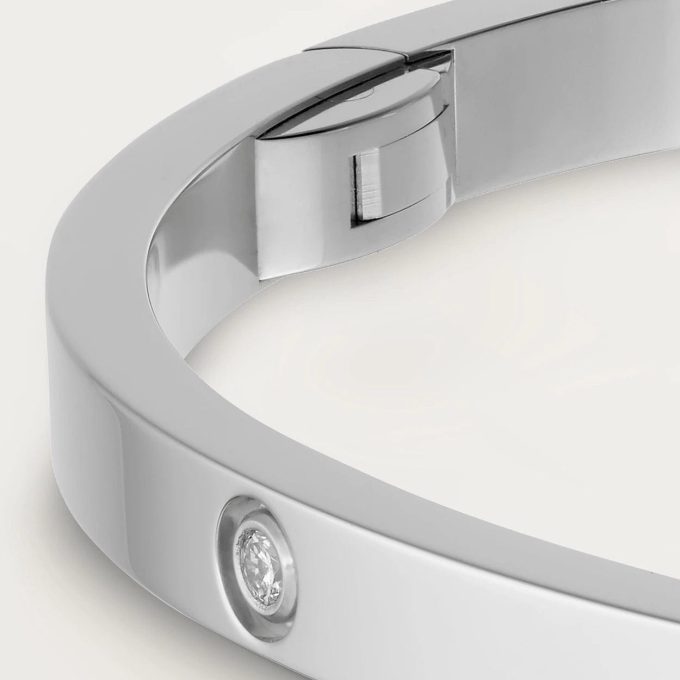 car The London Love Bracelet With 8 Diamonds Small Model-4mm Width - Image 9