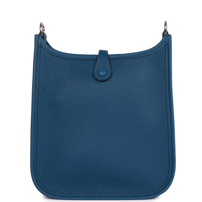 H Evelyne TPM Bag Deep Blue Maurice Palladium Hardware - Image 3