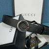 3 Colors  Single G Black Leather Belt