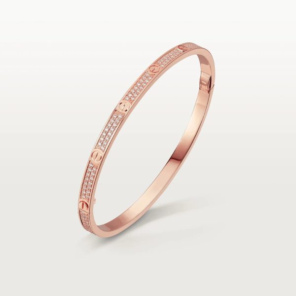 car The London Love Bracelet-Diamond Paved Small Model-4mm Width