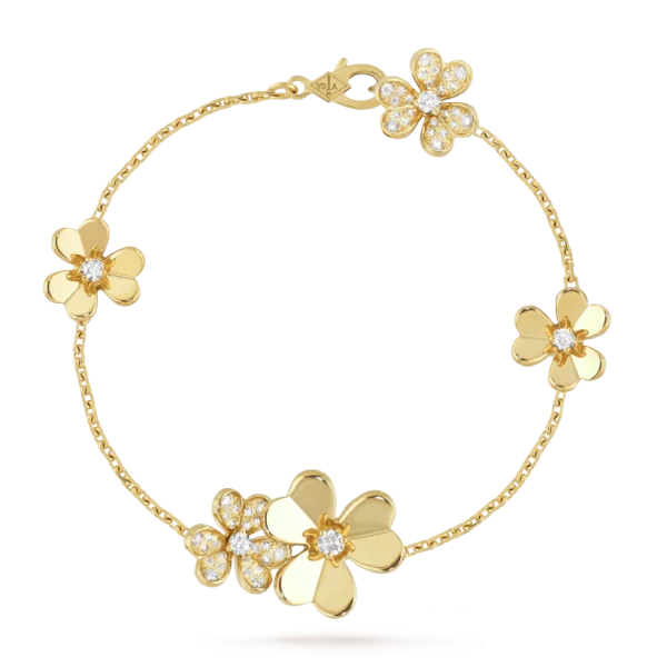 Frivole bracelet, 5 flowers
