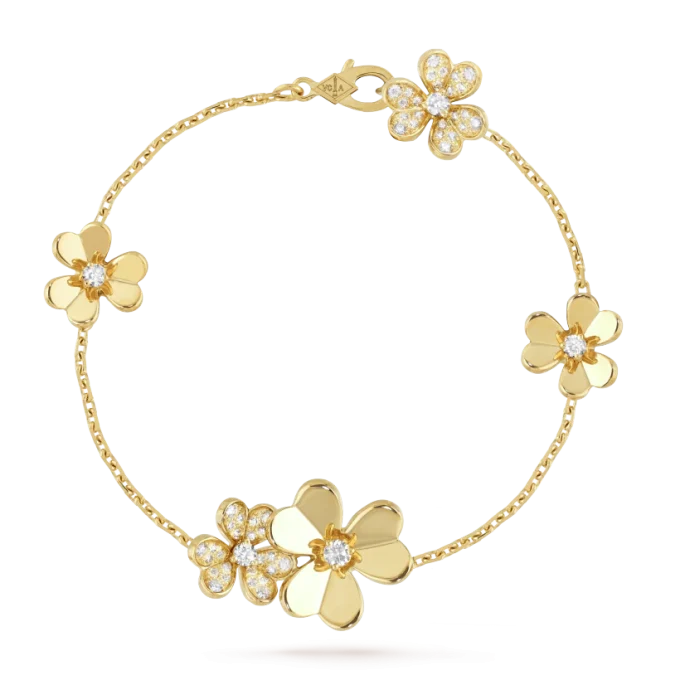 Frivole bracelet, 5 flowers