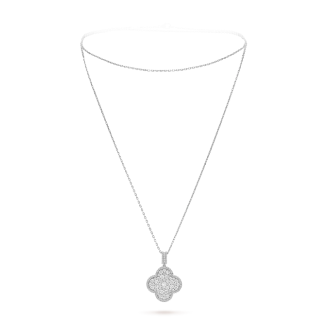 Magic Alhambra Long Necklace, Single Pendant