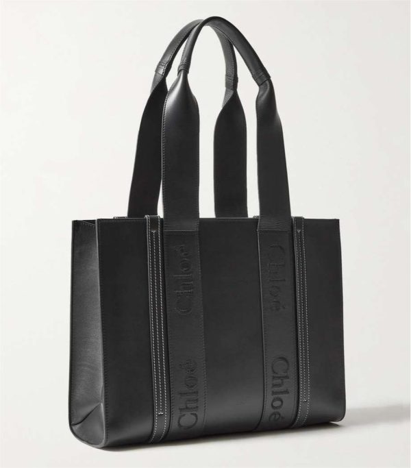 CHL Woody medium embroidered leather tote Bag