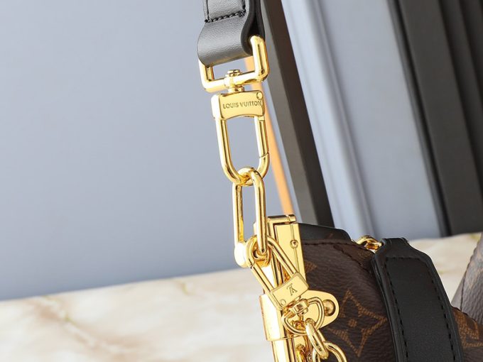 M12075 Top Quality 38X23X1Cm Real Leather Chains Handbag With Black Strap Bb-921426 - Image 7