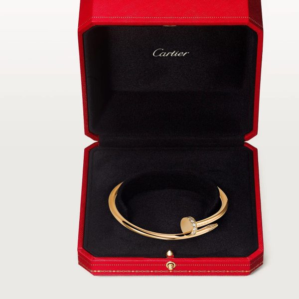 car Inspired Juste Un Clou Nail Bracelet With CZ Diamond