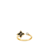 Color Blossom Mini Star Ring in Yellow Gold, Onyx and Diamonds