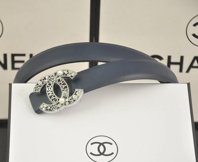 6 color  rhinestone pearl letter belt - Image 6