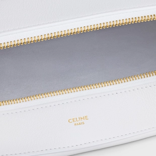 LARGE ROMY IN SUPPLE CALFSKIN ARCTIC WHIT