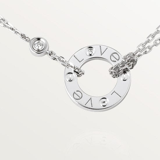 car Love Necklace With 2 Diamonds