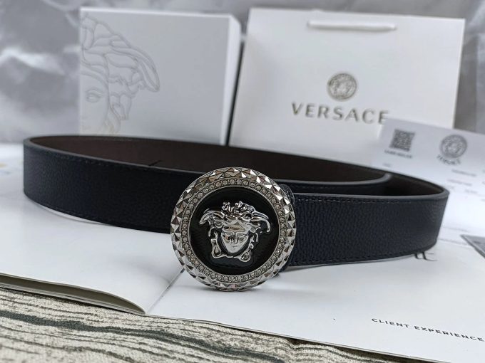 4 Colors Trendy Round Buckle Leather Belt - Image 10