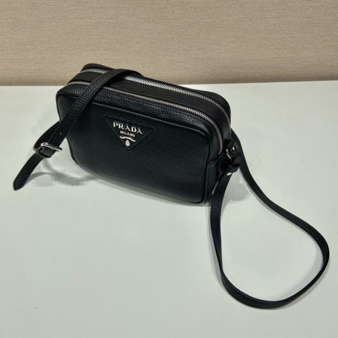 Pra Bag With Shoulder Strap Black For Women, Women's Bags 8.6in/22cm 1BH082_2DKV_F0002_V_3OM - Image 7