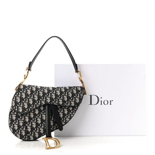 CHRISTIAN D Oblique Saddle Bag Blue