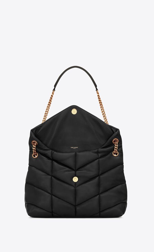 Y Puffer Medium Chain Bag in Quilted Lambskin - Image 3