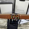 4 Colors  double G seven-color rhinestone double-sided lychee pattern belt