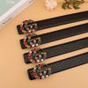 2  double G irregular colored diamond belts