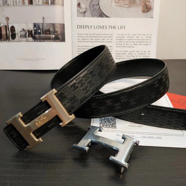 2 Colors  printed leather belt