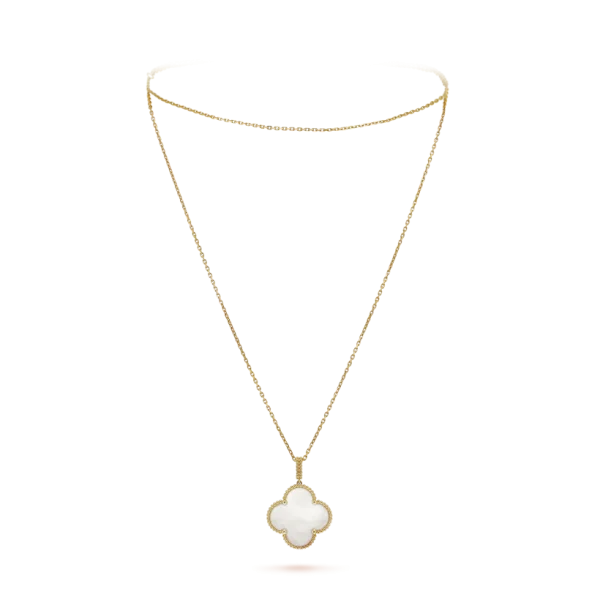 Magic Alhambra Long Necklace, Single Pendant