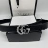 GG  Printed Letter Leather Belt