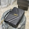 Y College Large Chain Bag Black With Gold Hardware