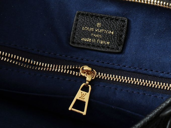 M24141 M46288 M46293 M46277 M46298 M46203 Classic Top Quality 29X24X12Cm Black Real Leather Blue Lining Handbag With Square Pocket Charm Bb-921601 - Image 7