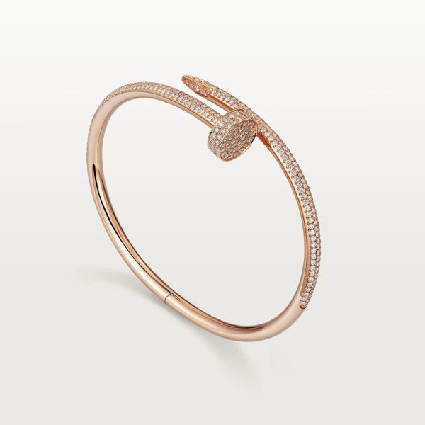 car Inspired Juste Un Clou Nail Screw Bracelet With Full Diamond Paved