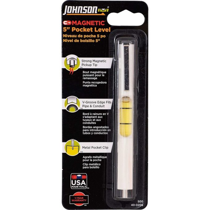 Johnson 500 Pocket Level w/Magnetic Pickup - Image 2