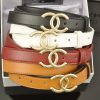 4 color fashion double C smooth surface belt